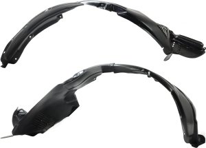 Front Fender Liner Pair/Set for Hyundai Santa Fe 2010-2012, Right (Passenger) and Left (Driver) Sides Replacement