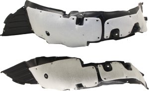 Front Fender Liner Pair/Set with Insulation Foam for Hyundai Azera 2012-2014 Left (Driver) and Right (Passenger) Replacement