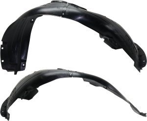 Front Fender Liner Pair/Set for Hyundai Accent Sedan, 2018-2022, Right (Passenger) and Left (Driver), Pair/Set of 2, Replacement