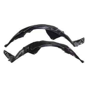 Pair/Set - Front Fender Liner Assembly for Honda Civic 2020-2021, Right (Passenger) & Left (Driver), Polyethylene Plastic with Insulation Foam, Suitable for EX / EX-L / LX Hatchback Models, Replacement