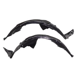 Pair/Set - Front Fender Liner Assembly for Honda Civic 2020-2021, Right (Passenger) and Left (Driver) Sides, Polyethylene Plastic, Sport and Sport Touring Models, Hatchback, Replacement
