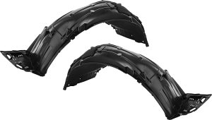 Front Fender Liner Pair/Set for 2017-2019 Honda Civic Hatchback, EX/EX-L Models, Right (Passenger) and Left (Driver), Injection Form with Insulation Foam, Replacement