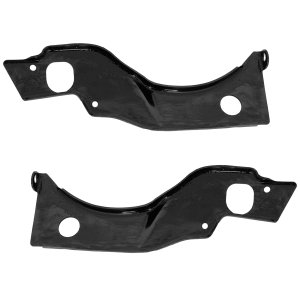 Radiator Support Bracket Pair/Set for Hyundai Santa Fe 2017-2019 / Santa Fe XL 2019, Right (Passenger) and Left (Driver), Replacement