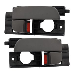 Front Interior Door Handle Replacement Pair/Set for Hyundai Accent 2006-2011 Right (Passenger) and Left (Driver), Beige (Gray Blue), Suitable for Hatchback 2007-2011/Sedan Models