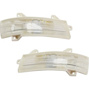 Signal Light Assembly Pair/Set for 2012-2013 Honda Civic Hybrid Models, Includes Right (Passenger) and Left (Driver) Replacement