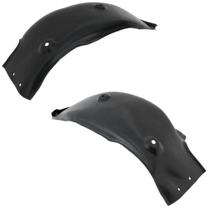 Pair/Set - Rear Fender Liner for 2017-2018 Hyundai Elantra, Right (Passenger) & Left (Driver), Polyethylene, Front Section Wheelhouse Liner, Vacuum Form, for 1.4L/2.0L Turbo Eng, Korea Built Vehicle Replacement