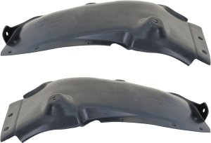 Rear Fender Liner Pair/Set for Hyundai Elantra 2017-2018, Right (Passenger) and Left (Driver), Polyethylene Vacuum Form, Rear Section, Wheelhouse Liner, fits 1.4L/2.0L Turbo Engine, Korea Built Vehicle- Replacement