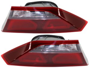 Tail Light Assembly for 2017-2018 Hyundai Elantra, Right (Passenger) and Left (Driver), Inner Halogen, for Korea Built Vehicle, Replacement Pair/Set