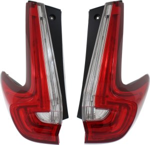 Tail Light Assembly Pair/Set for Honda CR-V 2017-2019, Right (Passenger) and Left (Driver), Outer, Halogen, for Japan/North America Built Vehicle, Replacement
