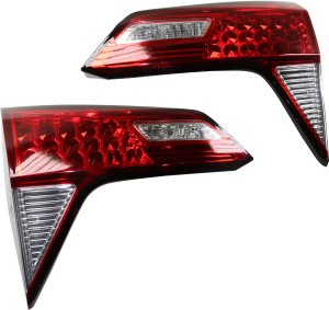 Tail Light Assembly Pair/Set for Honda HR-V 2019-2022, Inner, Halogen, Right (Passenger) and Left (Driver) Sides, Replacement