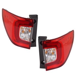 Tail Light Assembly Pair/Set for 2019-2022 Honda Pilot Elite, EX, EX-L, LX, Special Edition, Touring Models, Replacement LED Outer Right (Passenger) and Left (Driver)