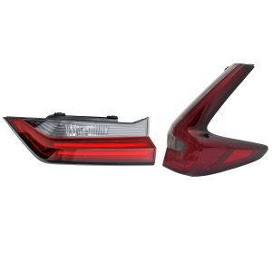 Tail Light Assembly for Honda CR-V 2020-2022, Right (Passenger) Outer, Halogen, Set of 2, Replacement