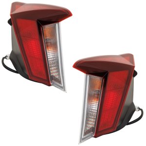 Tail Light Assembly Pair/Set for Hyundai Elantra Sedan, USA Built Vehicle, 2021-2023, Outer, Halogen, Right (Passenger) and Left (Driver), Replacement