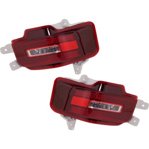 Back-Up Light Assembly Pair/Set for 2020-2022 Hyundai Palisade, Halogen, Right (Passenger) and Left (Driver), Replacement