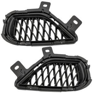 Front Bumper Molding Pair/Set for INFINITI QX50 (2019-2023), Includes Right (Passenger) and Left (Driver) Sides, Textured Black Replacement