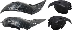 Front Fender Liner Pair/Set for 2014-2023 INFINITI Q50, Right (Passenger) and Left (Driver), Front and Rear Section Replacement