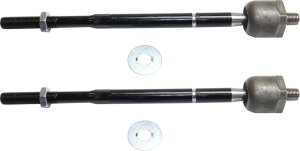 Front Tie Rod Pair/Set for Honda Rodeo, Years 1998-2004, Inner, Right (Passenger) and Left (Driver), Replacement