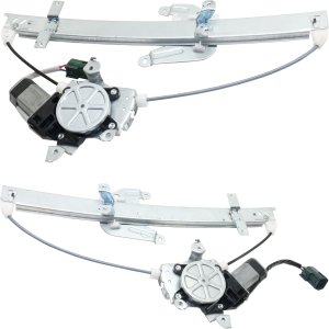 Power Window Regulator with Motor Pair/Set for Infiniti G35 2007-2008, G37 2009-2013, G25 2011-2012, Q40 2015, Rear Right (Passenger) and Left (Driver), Sedan Replacement