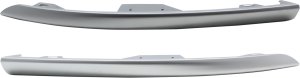 Front Bumper Molding Pair/Set for Jeep Grand Cherokee 2017-2021, Right (Passenger) and Left (Driver) Outer, Chrome Replacement