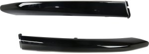 Front Bumper Grille Molding Pair/Set for Jaguar F-PACE 2017-2020, Right (Passenger) and Left (Driver), Painted Black, R-Sport Model Replacement