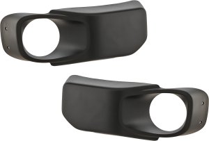Pair/Set - Fog Light Molding for Jeep Wrangler 2012-2017, Wrangler (JK) 2018, Heavy Duty, Textured Black, Type 1, w/ 10th Anniversary Edition, Right (Passenger) and Left (Driver) Replacement