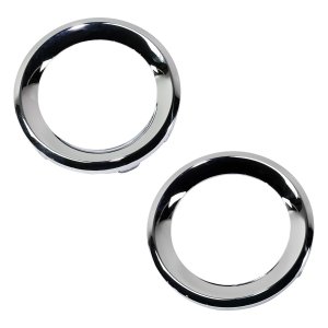 Pair/Set - Front Bumper Tow Hook Right (Passenger) and Left (Driver) Plug Cover Type 1 for Jeep Renegade Sport Model 2019-2022, Replacement