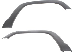 Front Wheel Opening Molding Pair/Set for Jeep Renegade 2015-2023, Right (Passenger) and Left (Driver), Textured Dark Gray Replacement