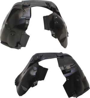 Front Fender Liner Pair/Set for Jeep Compass 2017-2023, Right (Passenger) and Left (Driver), Polypropylene, Injection Form, (MP) Replacement