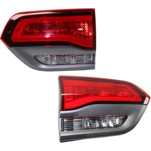 Pair/Set - Tail Light Assembly for Jeep Grand Cherokee 2017-2021, Right (Passenger) and Left (Driver), Inner, Trailhawk Model Replacement Pair/Set