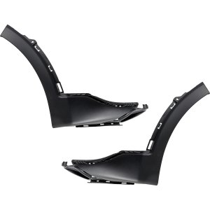 Front Bumper Molding Pair/Set for 2019-2020 Kia Sorento EX, EX Premium, EX Sport, L, LX, S Models, Textured Black Right (Passenger) and Left (Driver) Replacement