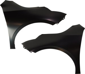 Front Fender Pair/Set for Kia Forte 2019-2022, Right (Passenger) and Left (Driver), Primed (Ready to Paint) Replacement