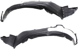Front Fender Liner Pair/Set for Kia Forte 2017-2018, Right (Passenger) and Left (Driver) Side w/ Insulation Foam, Replacement