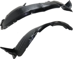 Front Fender Liner for Kia Soul, 2017-2019, Right (Passenger) and Left (Driver), Replacement Pair/Set