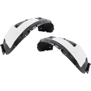 Pair/Set - Front Fender Liner for KIA Sorento 2021-2023, Right (Passenger) and Left (Driver), Injection Form, Rugged Design Bumper, Excludes Hybrid/Plug-In Models, Replacement Set
