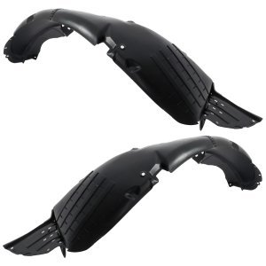 Pair/Set - Front Fender Liner Pair/Set for Kia Soul 2014, Right (Passenger) and Left (Driver), Plastic, Injection Form, Replacement