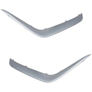 Rear Bumper Molding Pair/Set for Kia Niro 2017-2019, Right (Passenger) and Left (Driver), Painted Gray Replacement