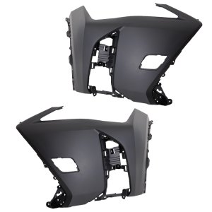 Front Bumper Cover Pair/Set for Lexus UX200 (2019-2022) and UX250H (2019-2023), Primed (Ready to Paint), with F Sport Package, without Park Distance Control Sensor and Headlight Washer Holes, Right (Passenger) and Left (Driver) Replacement