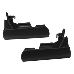 Front Bumper Tow Hook Cover Pair/Set for Lexus NX200T/NX300H 2015-2017, Right (Passenger) and Left (Driver), Primed (Ready to Paint), Excluding F Sport Package, Replacement