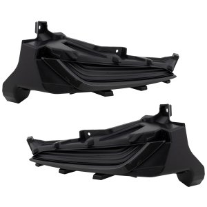 Pair/Set - Fog Light Cover for Lexus RX450HL 2020-2022, Right (Passenger) and Left (Driver), Textured Black, with F Sport Package, Replacement Set
