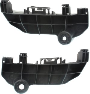 Pair/Set - Rear Bumper Molding Pair/Set for Lincoln Navigator 2018-2021, Right (Passenger) and Left (Driver), Silver, Excludes L Model, Replacement