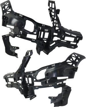 Front Bumper Bracket Pair/Set for Mercedes-Benz GLK250/GLK350 2013-2015, Right (Passenger) and Left (Driver), Base Carrier with AMG Package, Replacement
