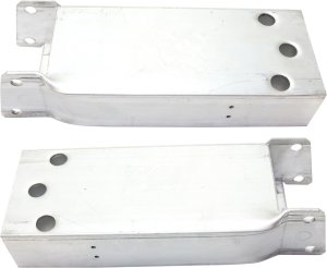 Front Bumper Bracket Pair/Set for Mercedes-Benz CLA-Class (2014-2019) and GLA-Class (2015-2020), Right (Passenger) and Left (Driver) Sides, Replacement Part