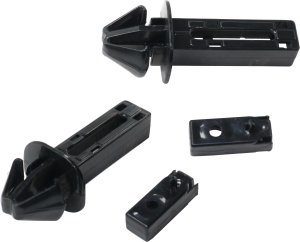 Front Bumper Retainer Pair/Set for Mercedes-Benz C-Class 2008-2015, CLS-Class 2012-2018, Right (Passenger) and Left (Driver) Cover Guide, C-Class Cpe/Sdn, w/ or w/o AMG Package - Replacement