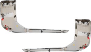 Front Bumper Moulding Pair/Set for Mitsubishi Outlander Sport/RVR 2020-2022, Lower Chrome, Right (Passenger) and Left (Driver) Replacement