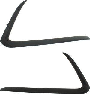 Textured Front Bumper Molding Pair/Set for Mazda CX-9 2016-2023, Includes Right (Passenger) and Left (Driver) Side, Replacement