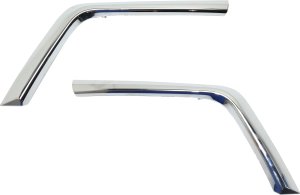 Front Bumper Molding Pair/Set for 2016-2019 Mitsubishi Outlander Sport/RVR, Right (Passenger) and Left (Driver) Lower Garnish, Chrome, Replacement