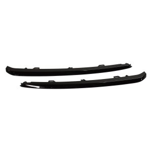 Front Bumper Molding Pair/Set for 2018-2021 Mazda 6, Lower Gloss Black, Right (Passenger) and Left (Driver) Replacement