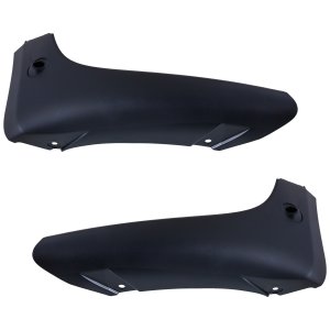 Front Bumper Molding Pair/Set for 2014-2021 Cooper S Model, Right (Passenger) and Left (Driver), without John Cooper Works Package, with Park Distance Control Sensor Holes, Replacement