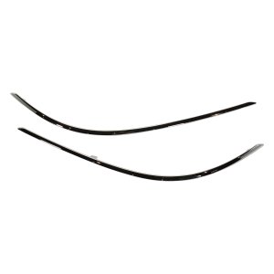 Front Bumper Molding Pair/Set for Mercedes-Benz C-Class 2012-2015, Right (Passenger) and Left (Driver), Suitable for C250/C350 Models without AMG Styling Package, Replacement