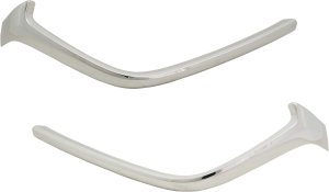 Grille Molding Pair/Set for 2017-2018 Mazda 3, Hatchback/Sedan, Right (Passenger) and Left (Driver), Pair/Set of 2, Chrome, Mexico Built, Replacement